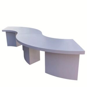 Kids White Serpentine Table